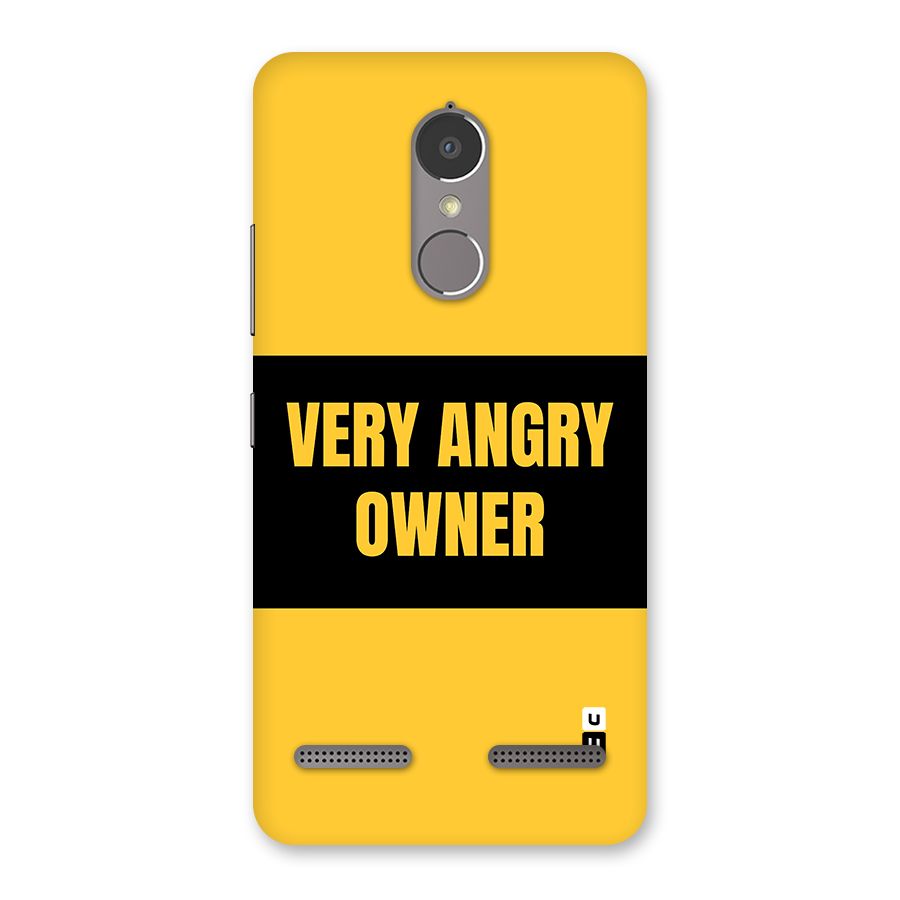 Angry Owner Back Case for Lenovo K6