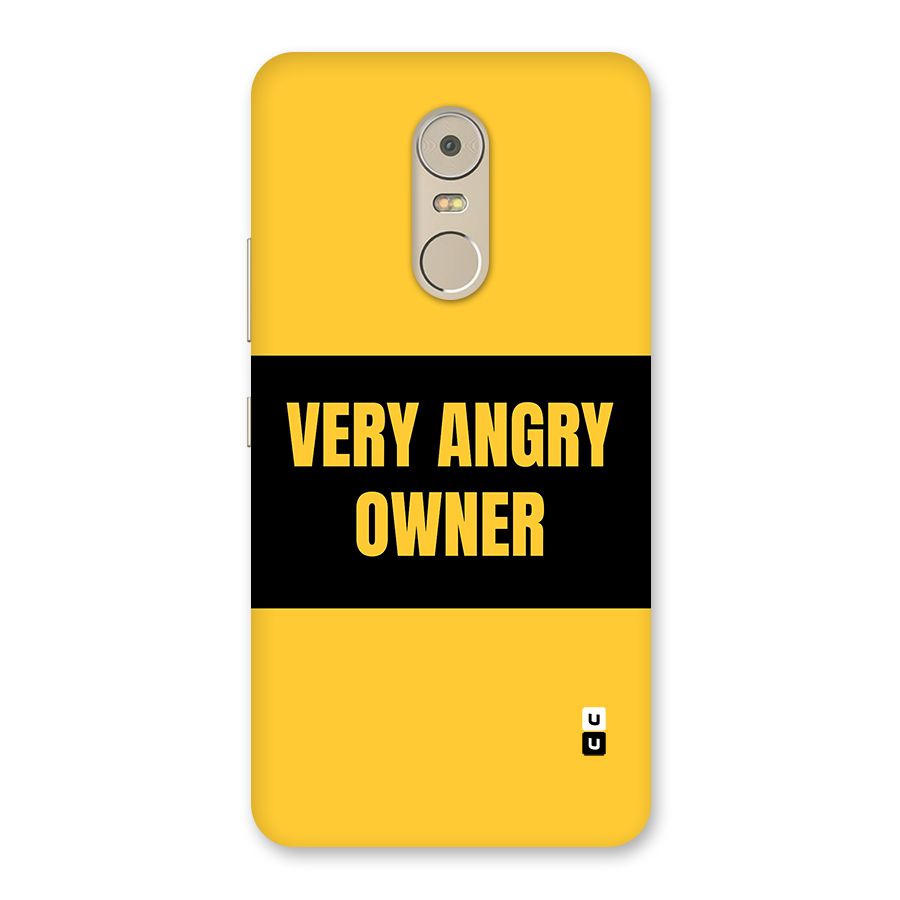 Angry Owner Back Case for Lenovo K6 Note