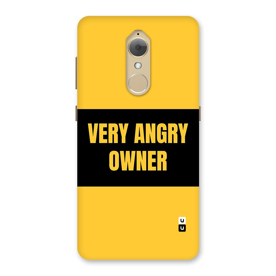 Angry Owner Back Case for Lenovo K8