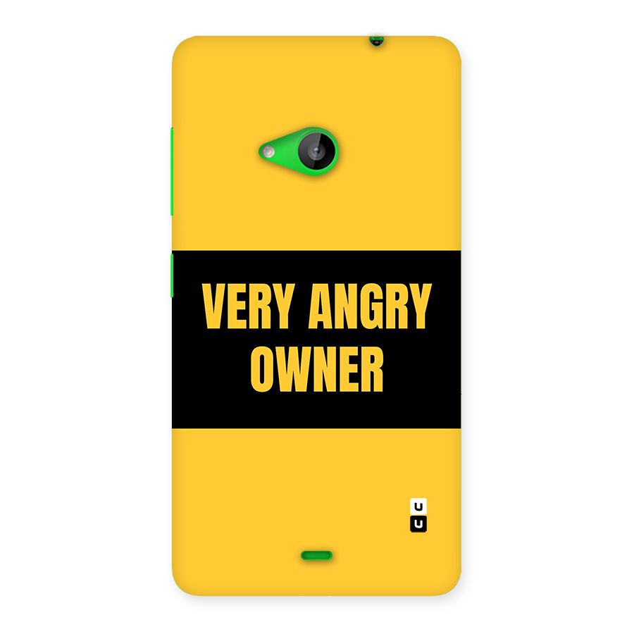 Angry Owner Back Case for Lumia 535