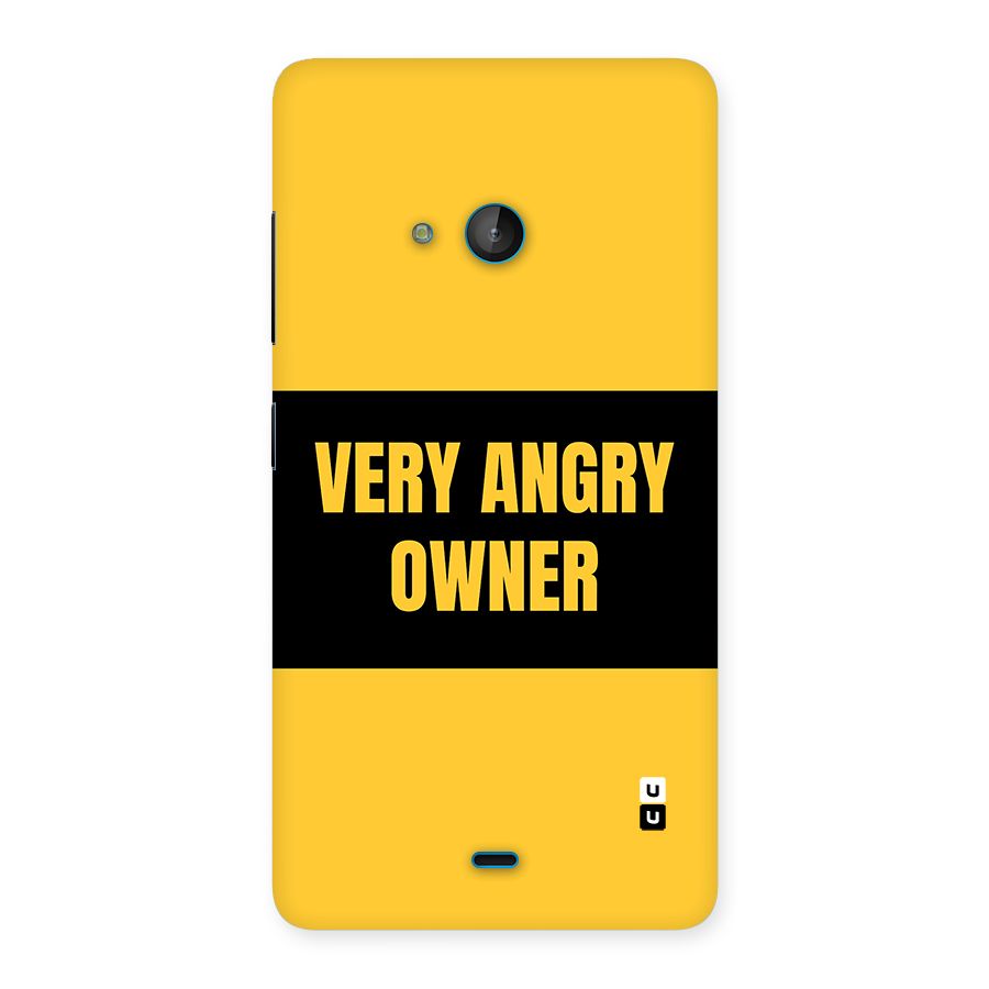 Angry Owner Back Case for Lumia 540