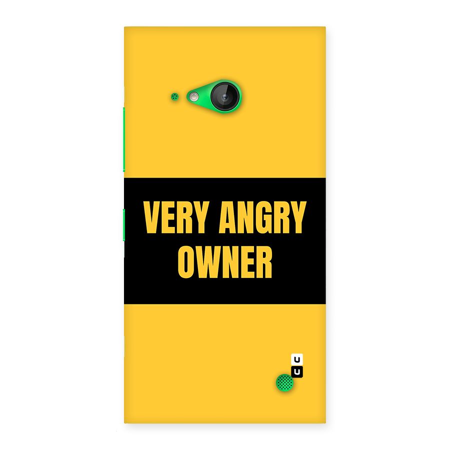 Angry Owner Back Case for Lumia 730