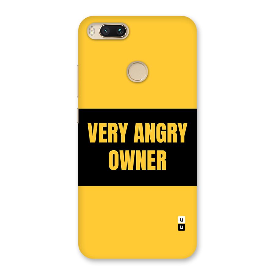 Angry Owner Back Case for Mi A1