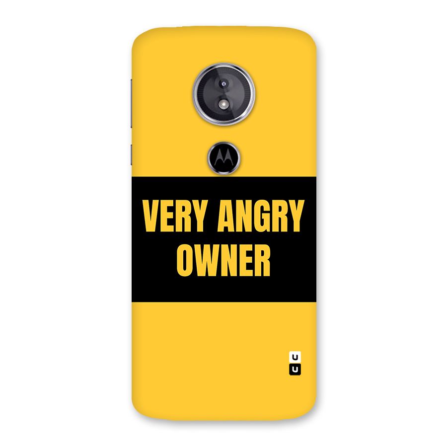 Angry Owner Back Case for Moto E5