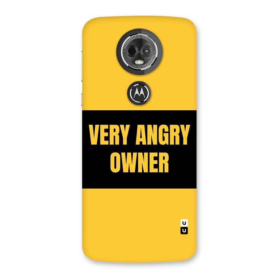 Angry Owner Back Case for Moto E5 Plus