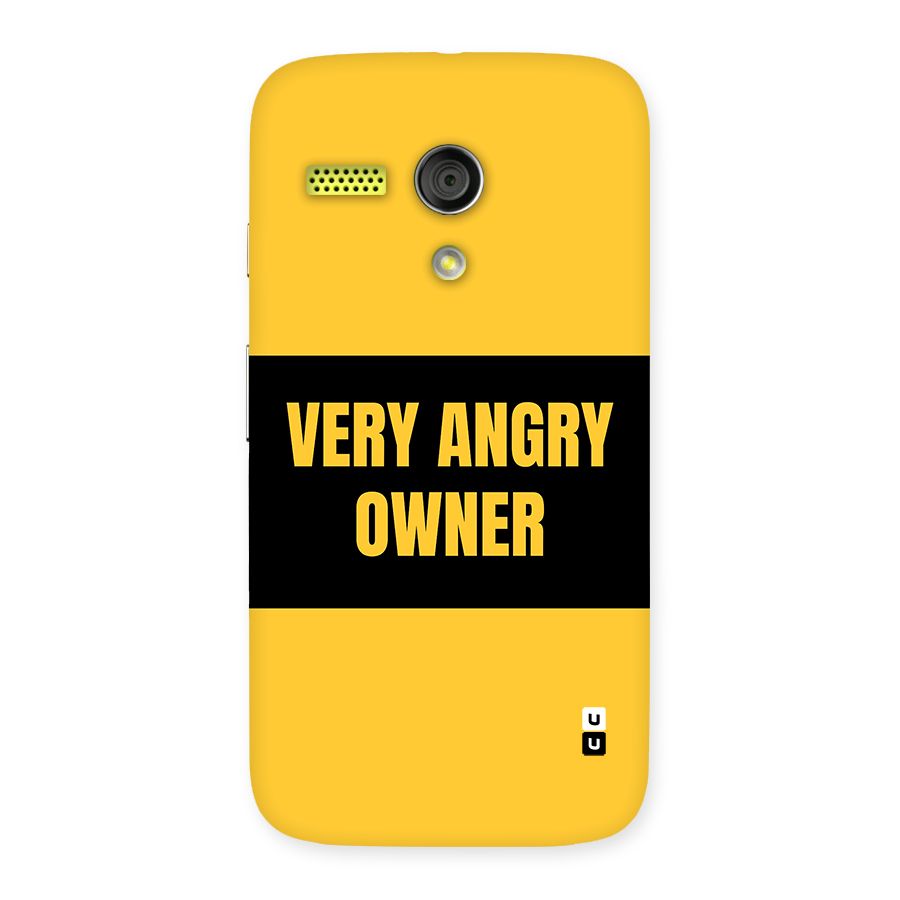 Angry Owner Back Case for Moto G