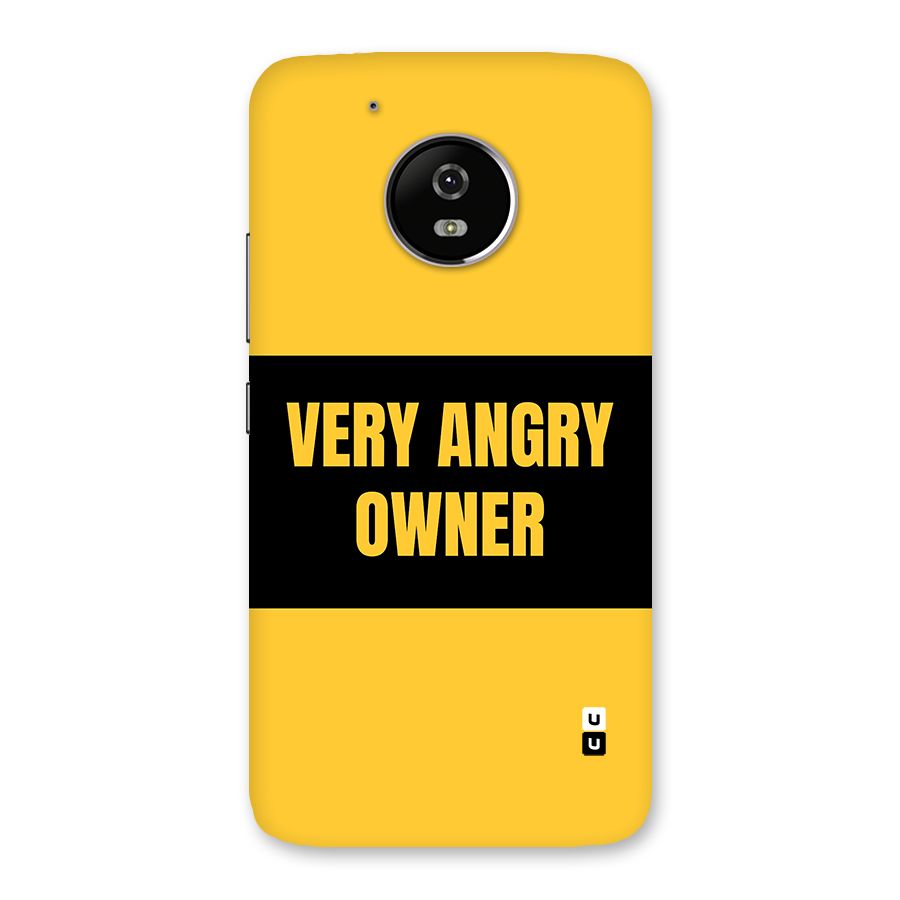 Angry Owner Back Case for Moto G5