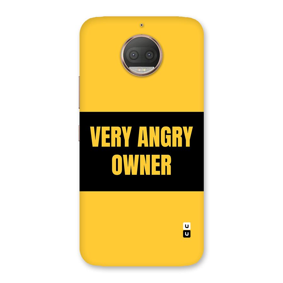 Angry Owner Back Case for Moto G5s Plus