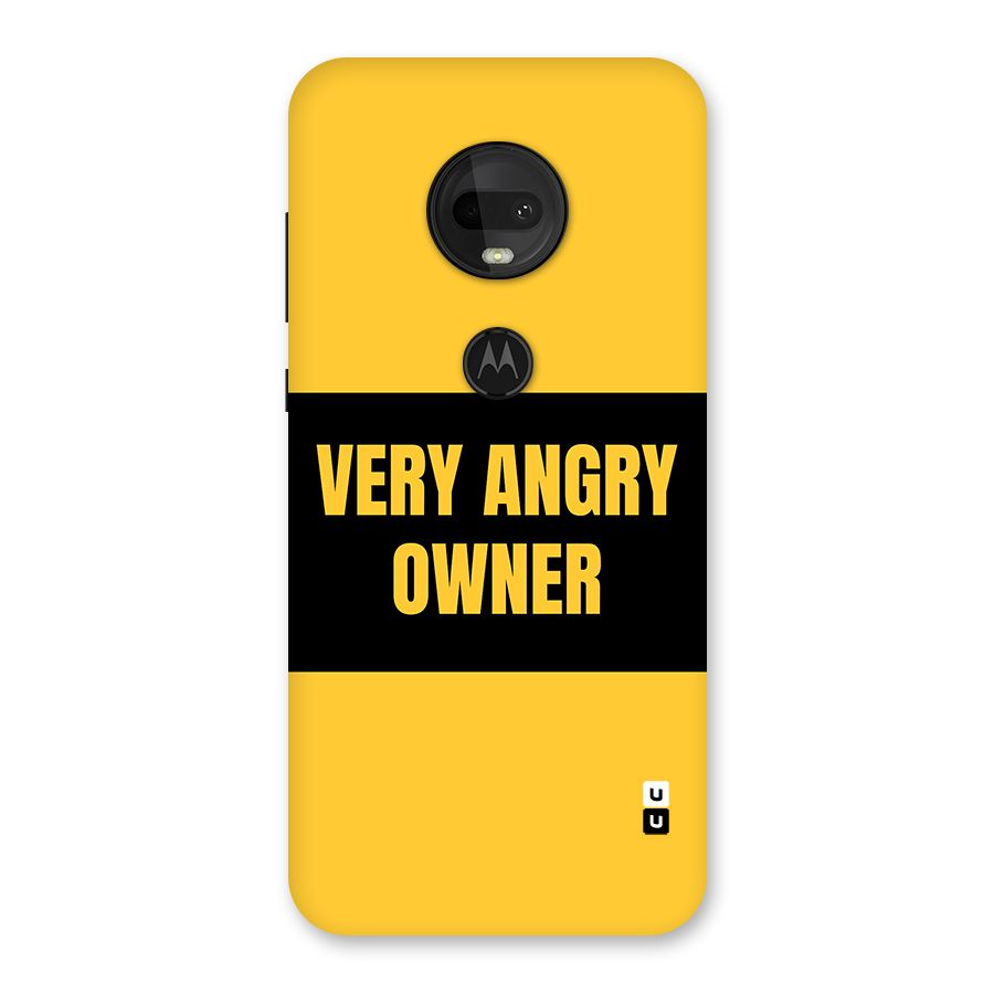 Angry Owner Back Case for Moto G7