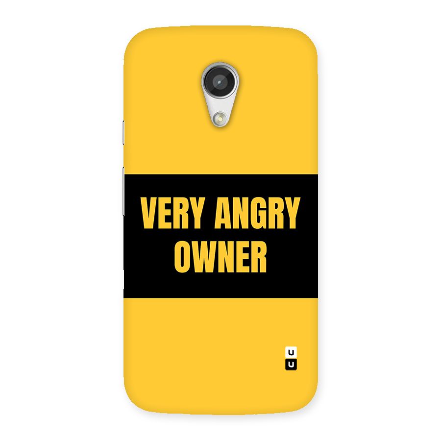 Angry Owner Back Case for Moto G 2nd Gen