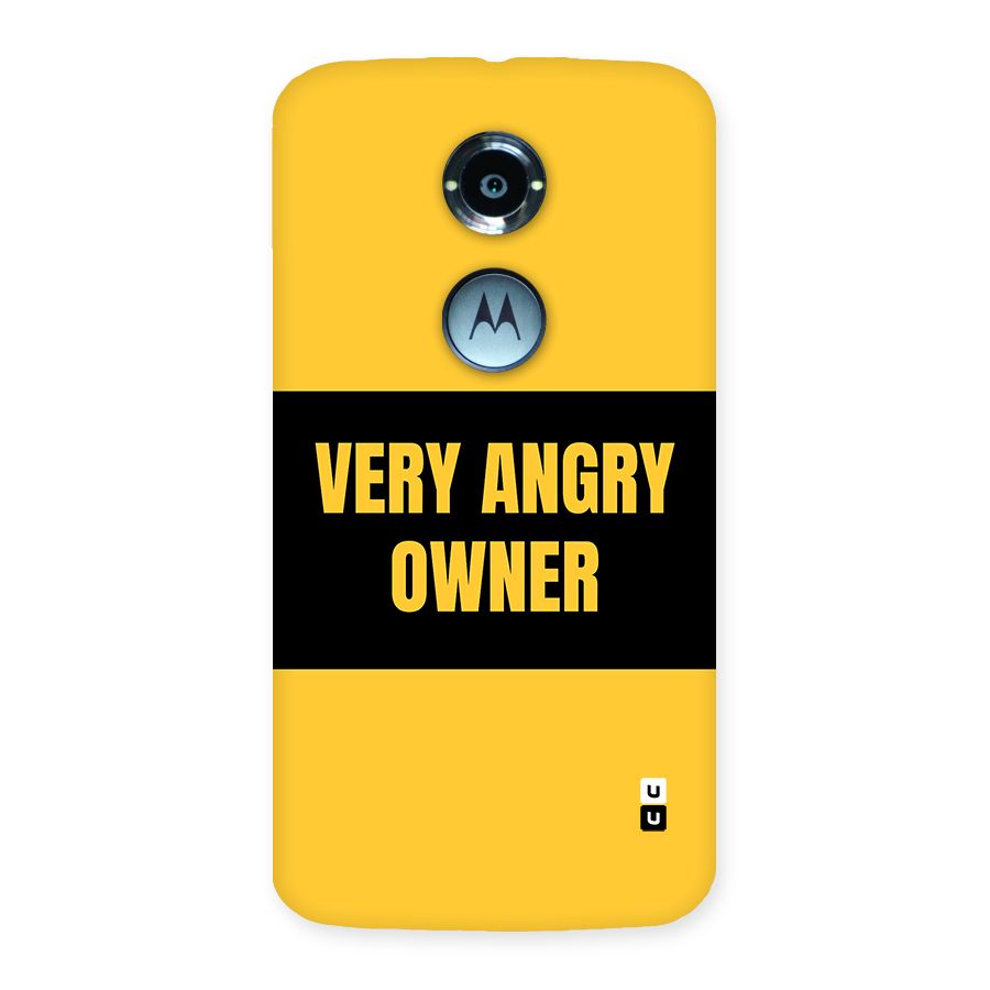 Angry Owner Back Case for Moto X2