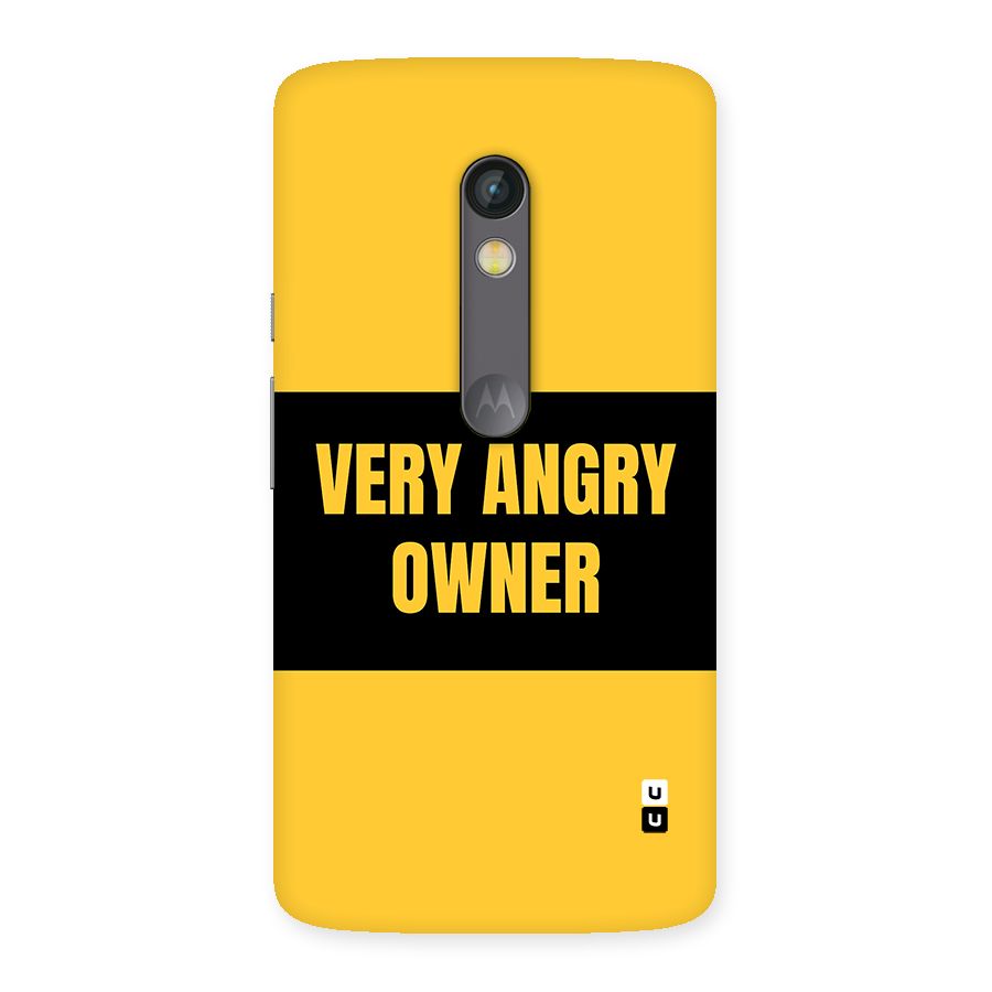 Angry Owner Back Case for Moto X Play