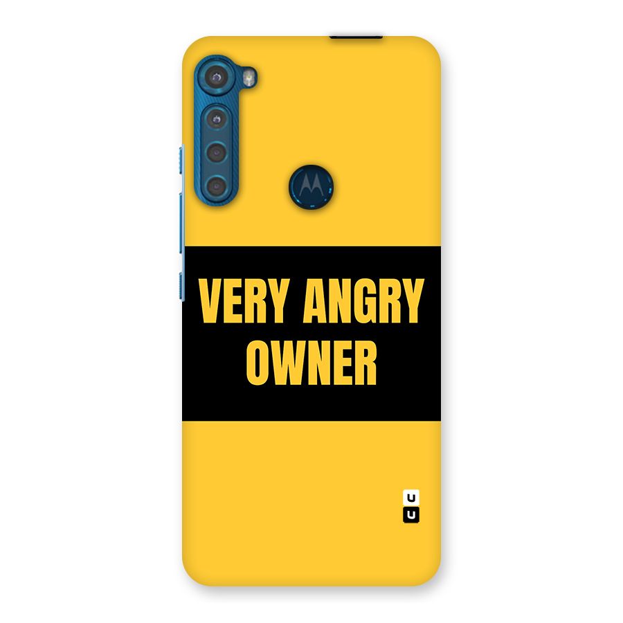 Angry Owner Back Case for Motorola One Fusion Plus