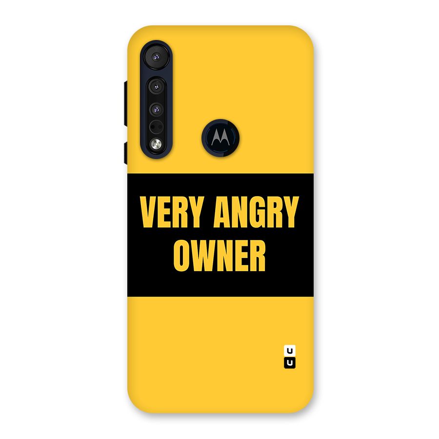 Angry Owner Back Case for Motorola One Macro