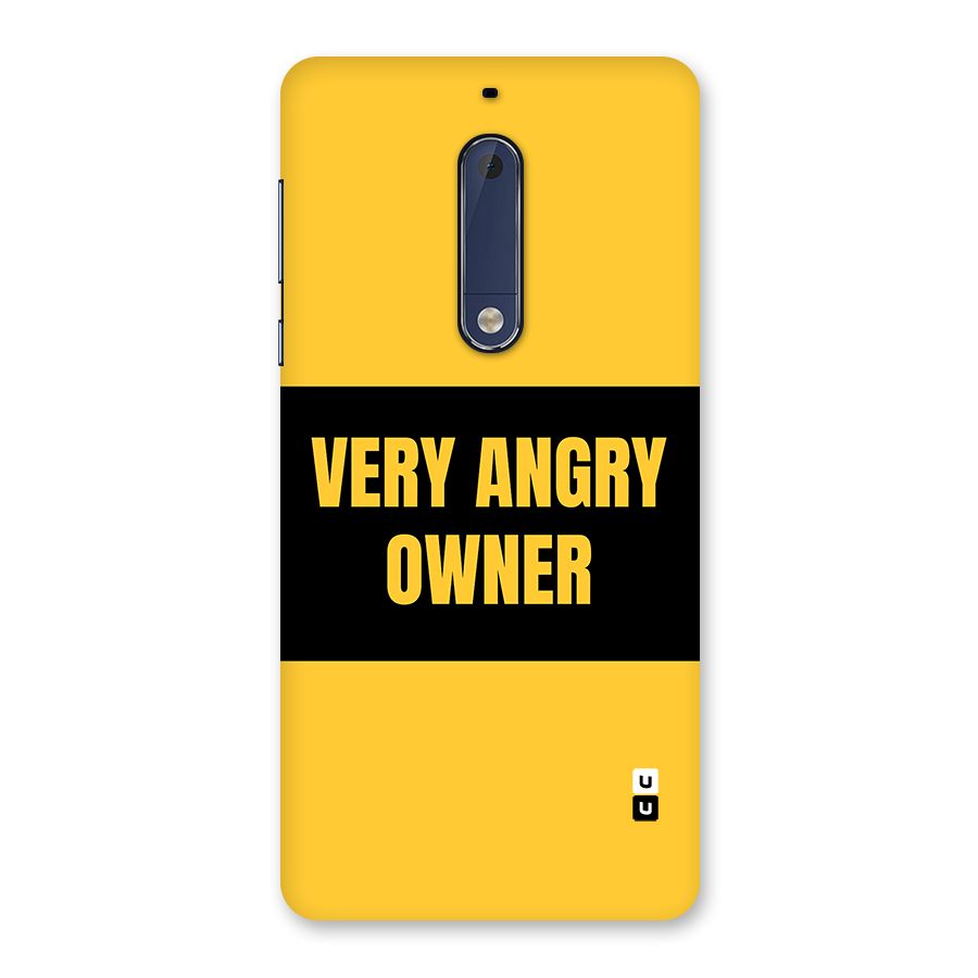 Angry Owner Back Case for Nokia 5