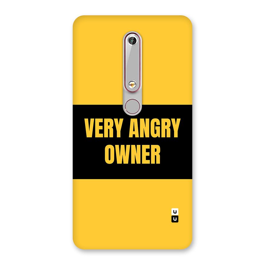 Angry Owner Back Case for Nokia 6.1