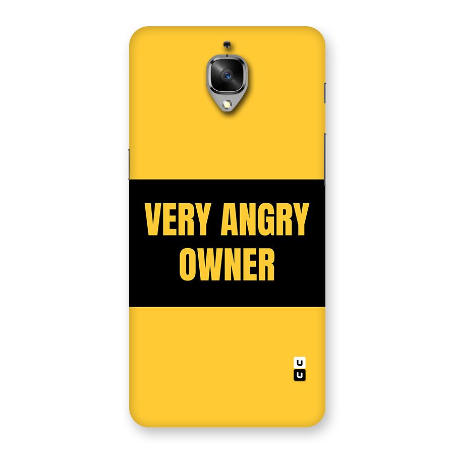 Angry Owner Back Case for OnePlus 3