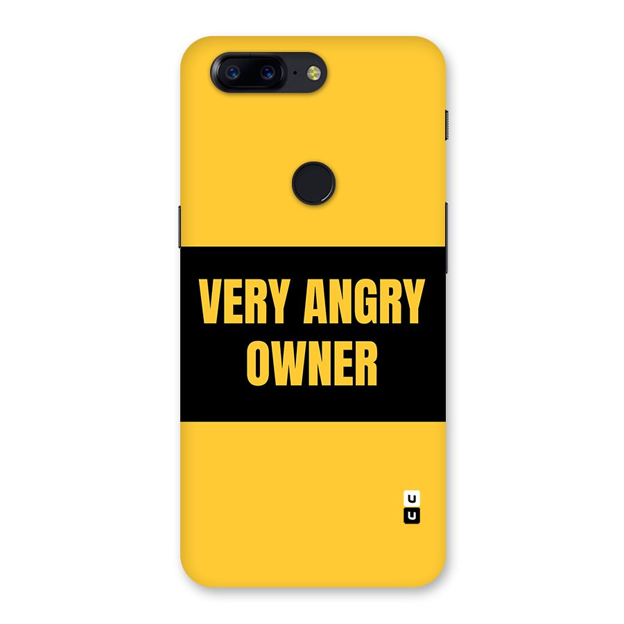 Angry Owner Back Case for OnePlus 5T