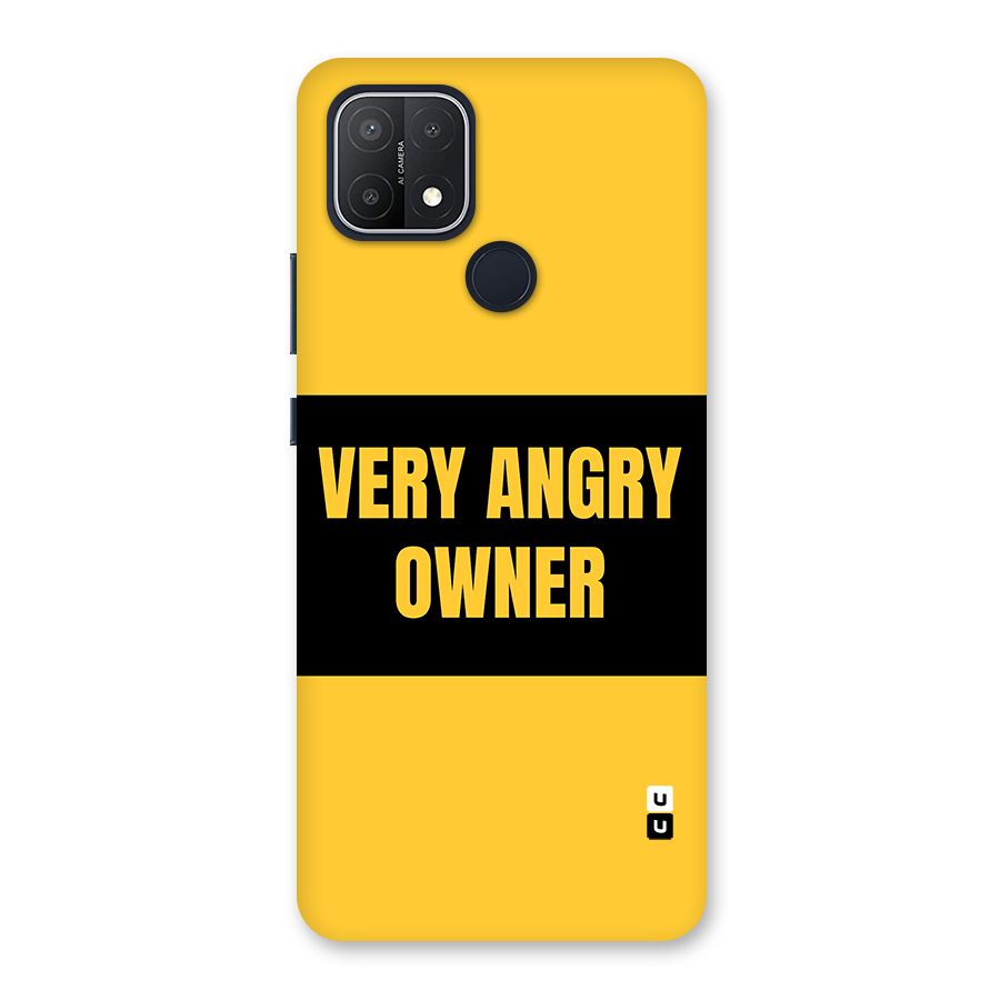 Angry Owner Back Case for Oppo A15