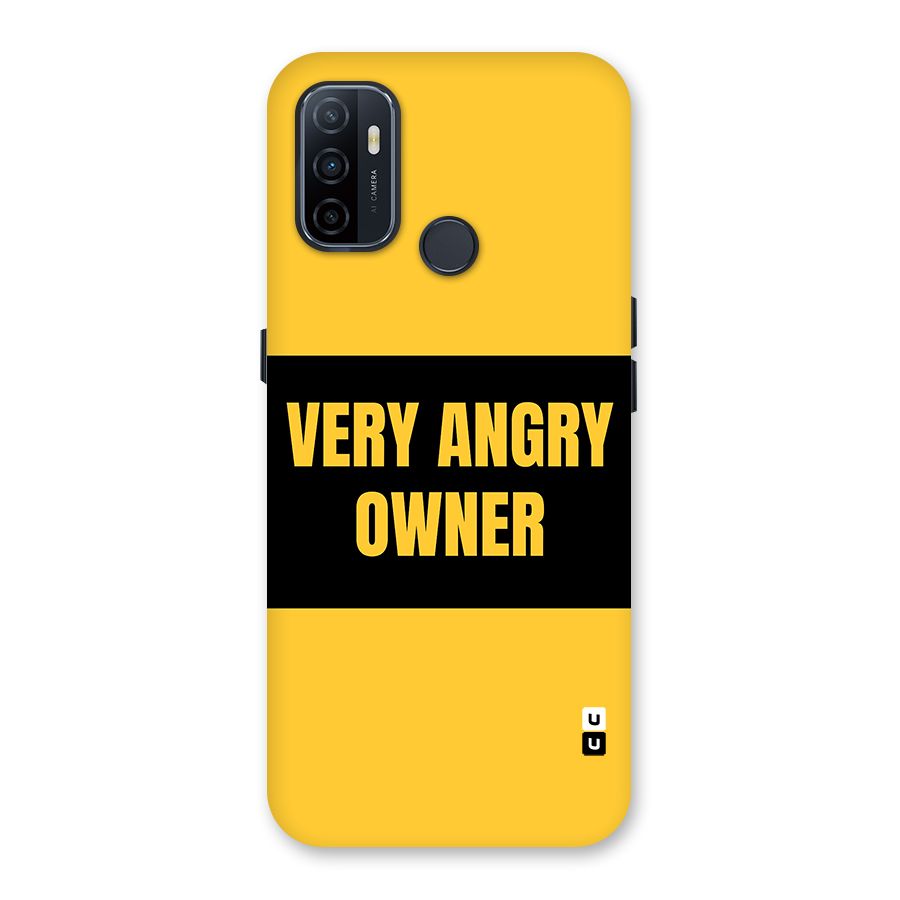 Angry Owner Back Case for Oppo A32