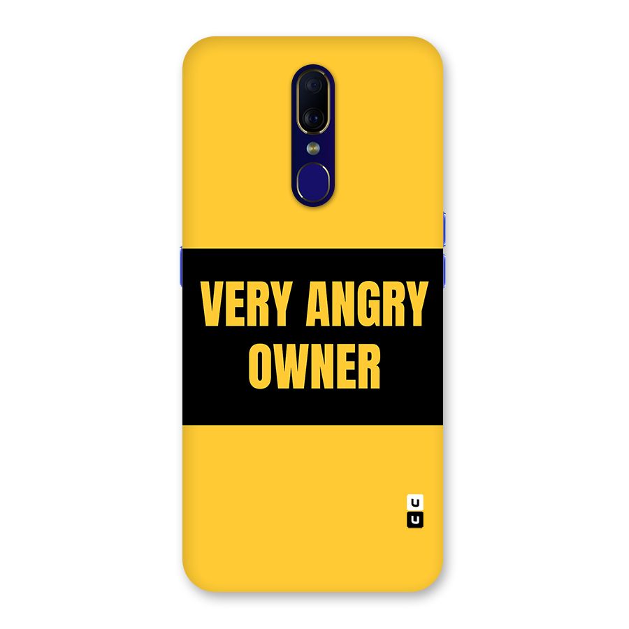 Angry Owner Back Case for Oppo F11