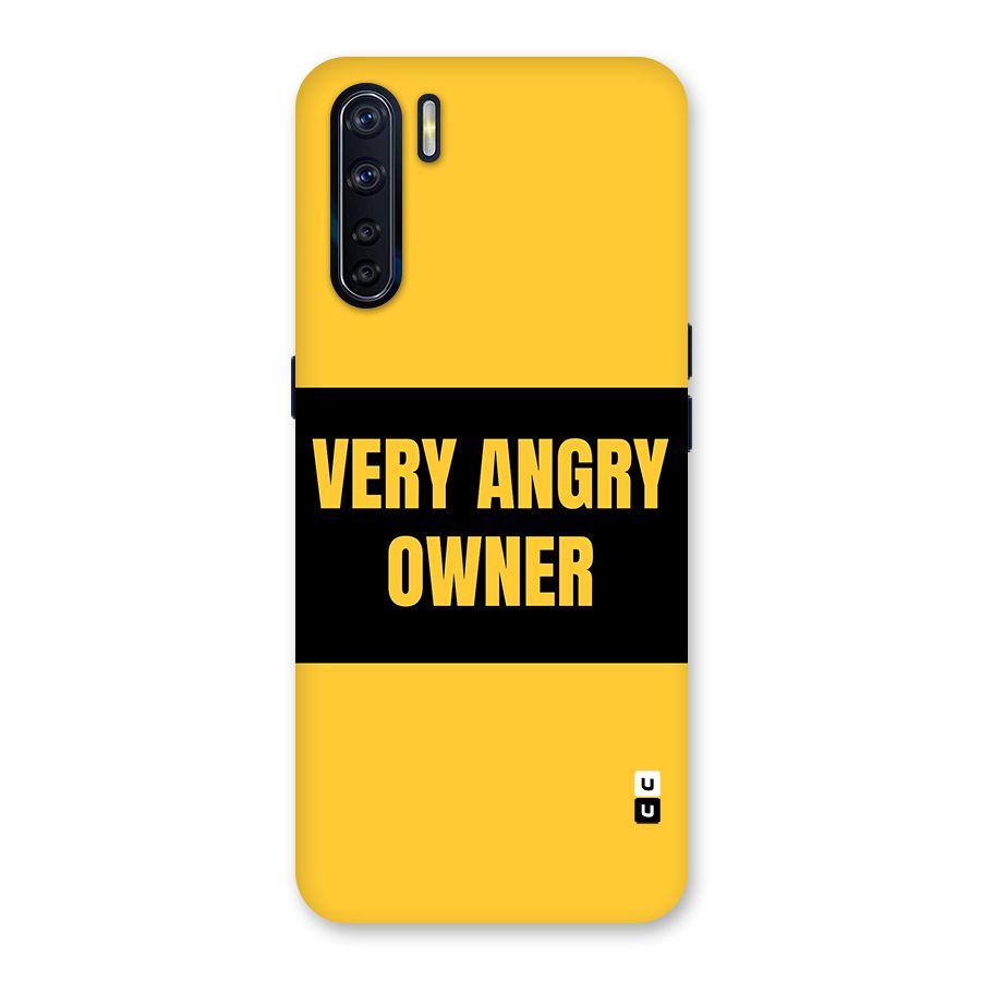 Angry Owner Back Case for Oppo F15