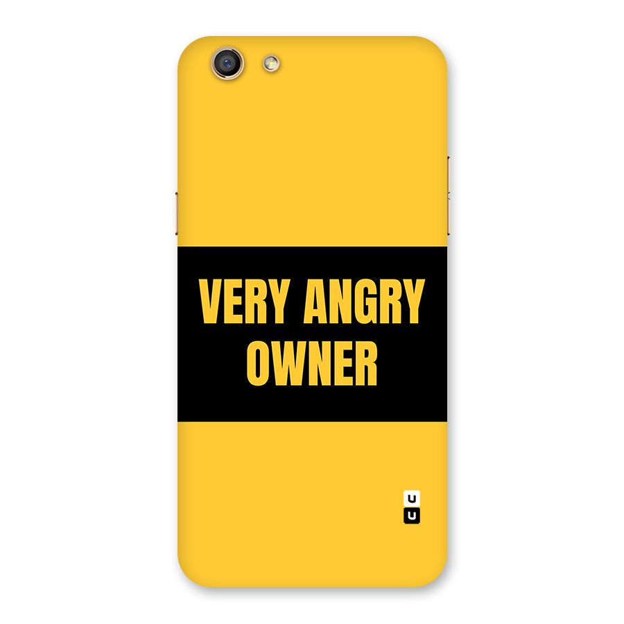 Angry Owner Back Case for Oppo F3