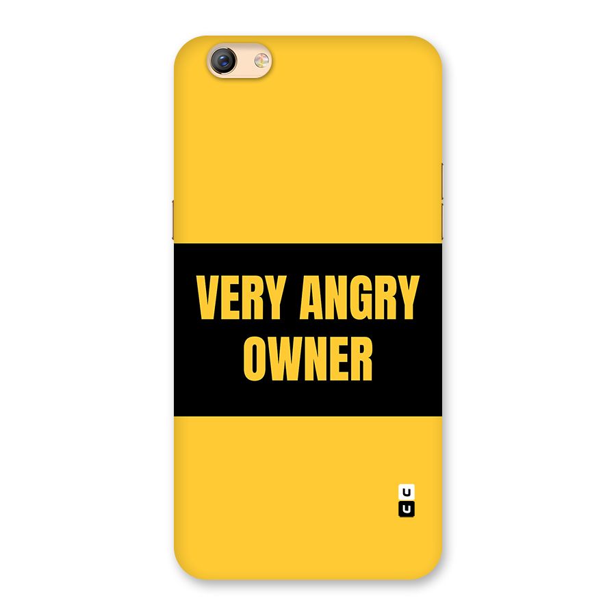 Angry Owner Back Case for Oppo F3 Plus