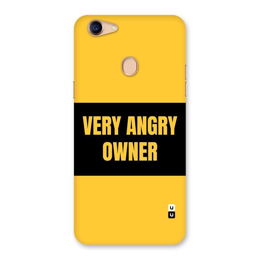 Angry Owner Back Case for Oppo F5