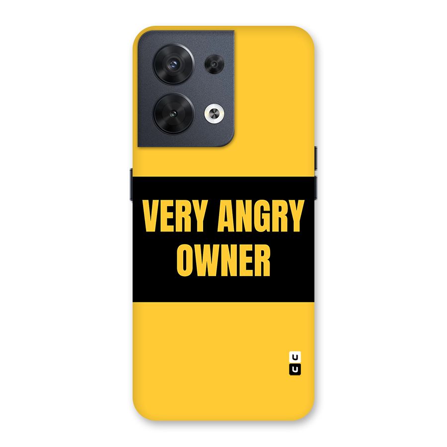 Angry Owner Back Case for Oppo Reno8 5G