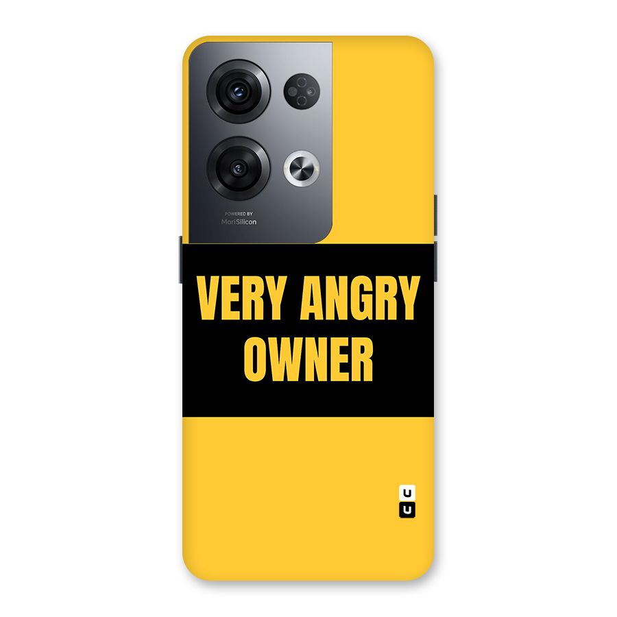 Angry Owner Back Case for Oppo Reno8 Pro 5G