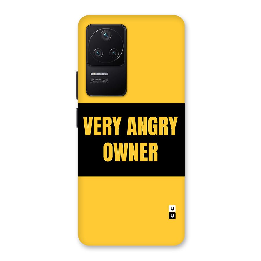 Angry Owner Back Case for Poco F4 5G