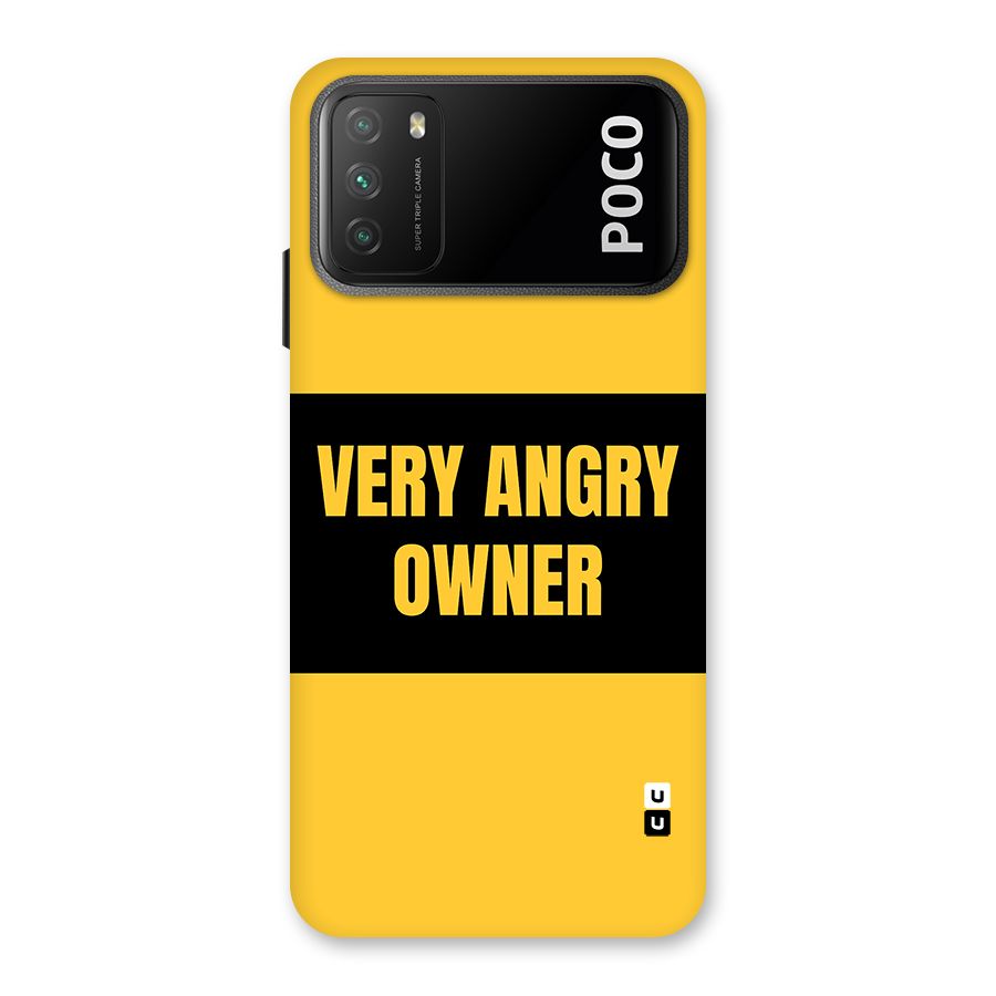 Angry Owner Back Case for Poco M3