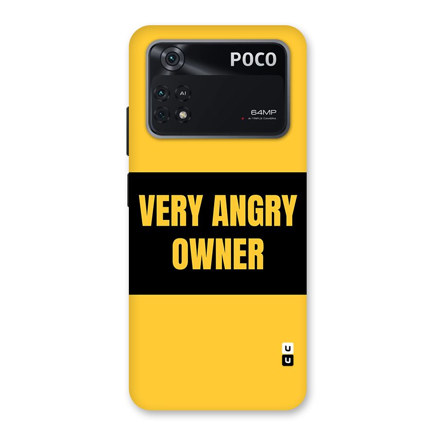 Angry Owner Back Case for Poco M4 Pro 4G