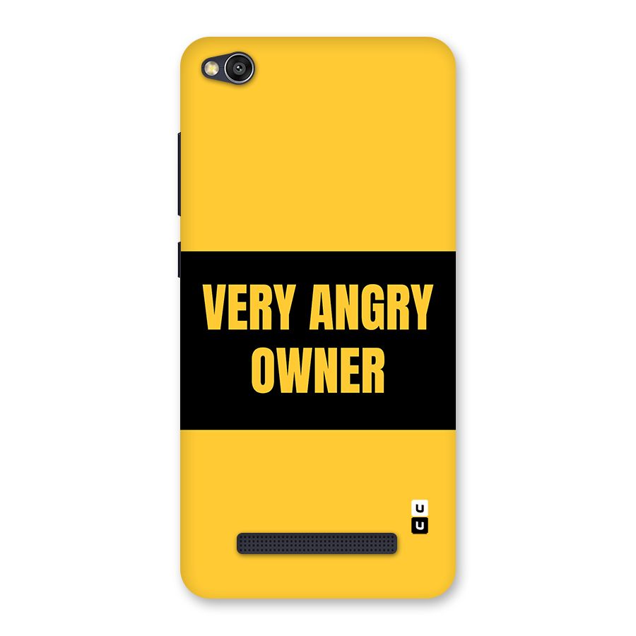 Angry Owner Back Case for Redmi 4A