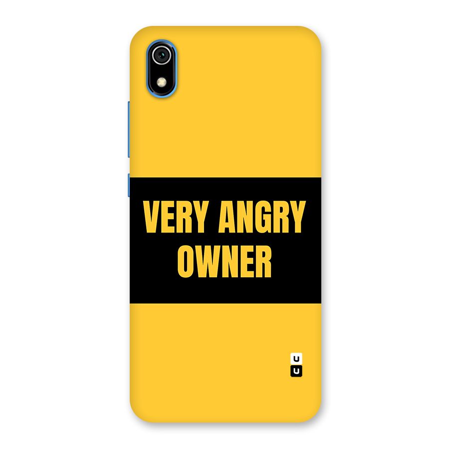 Angry Owner Back Case for Redmi 7A