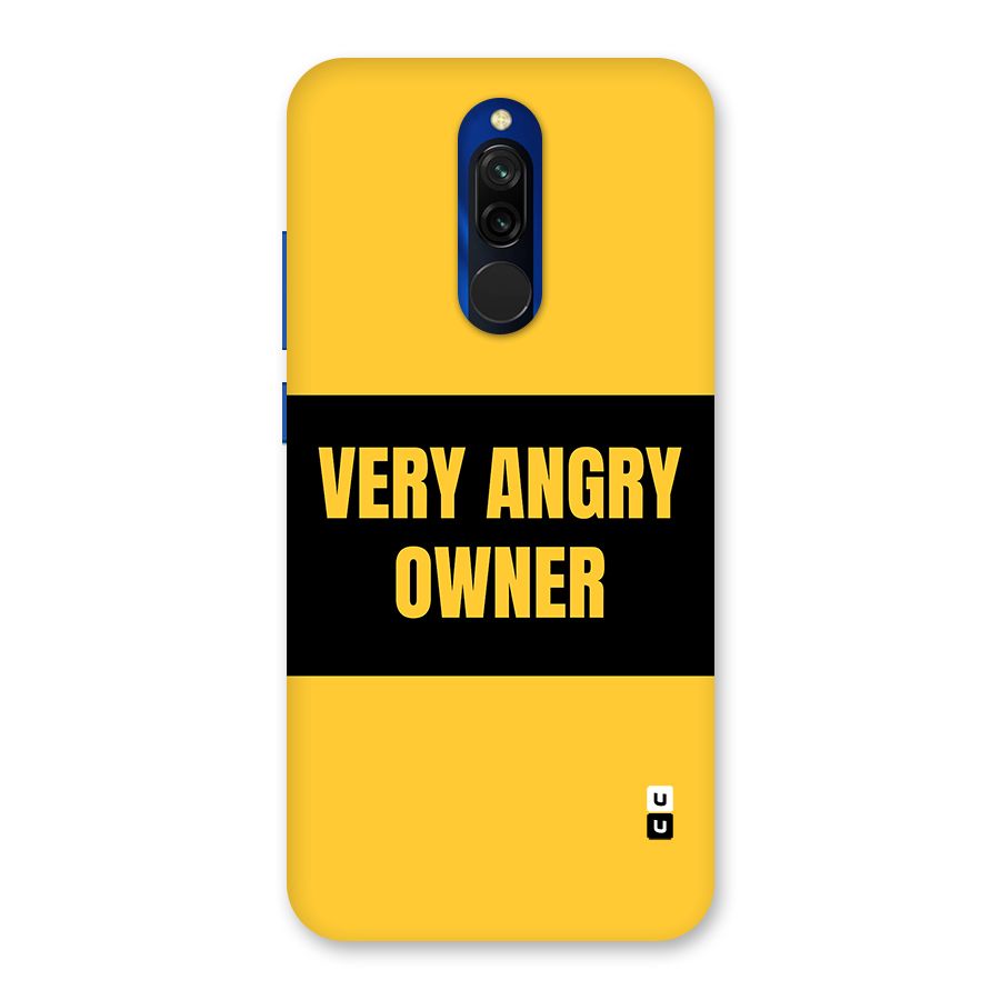 Angry Owner Back Case for Redmi 8