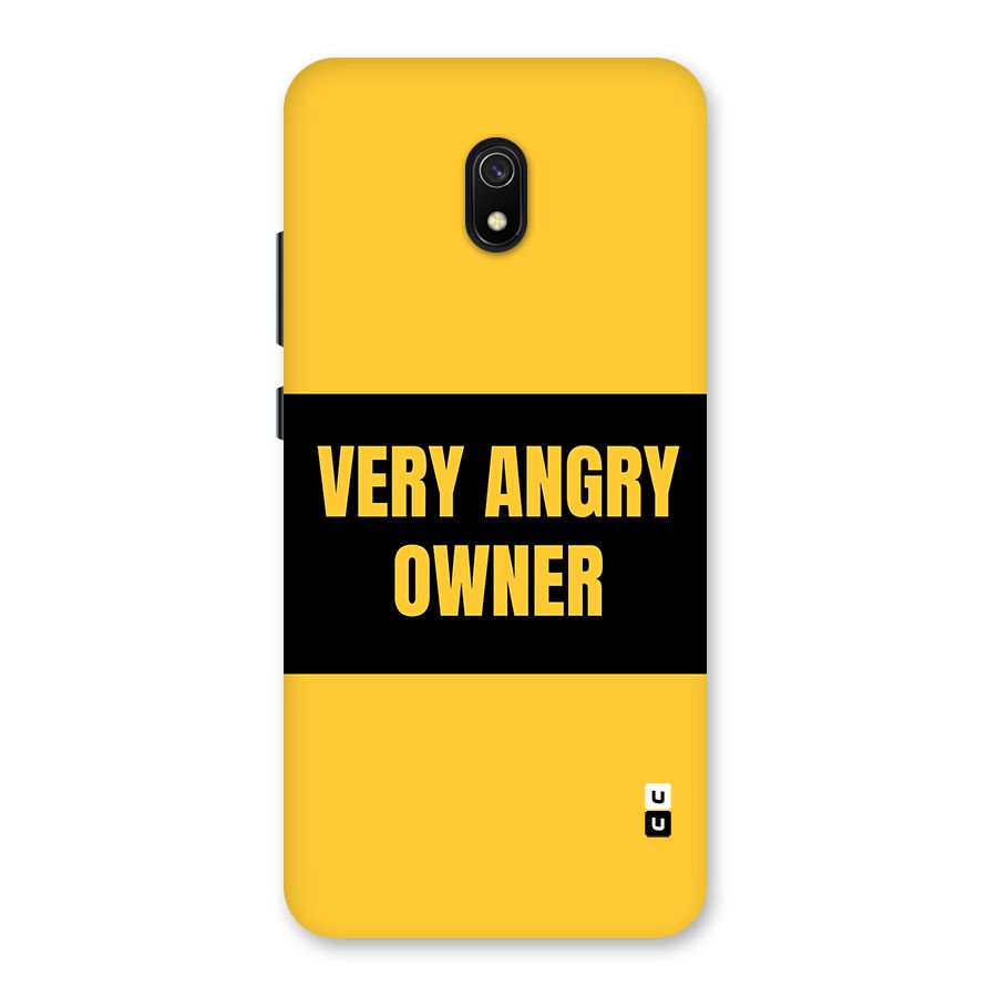 Angry Owner Back Case for Redmi 8A