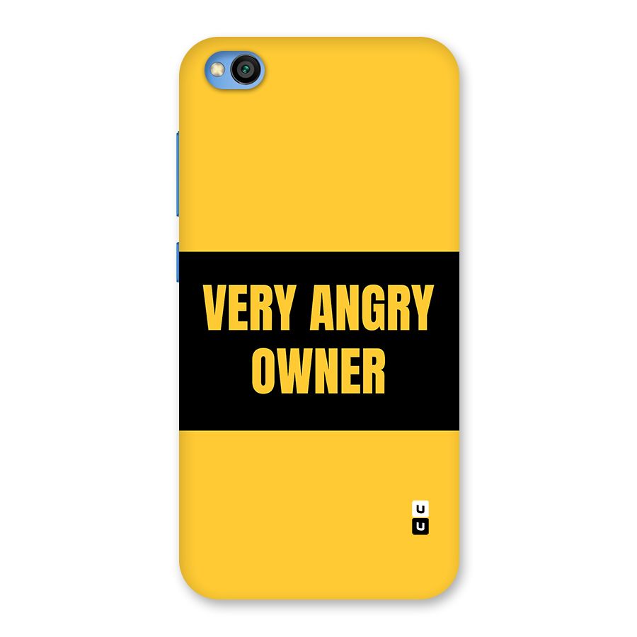 Angry Owner Back Case for Redmi Go