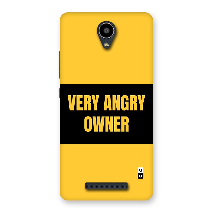 Angry Owner Back Case for Redmi Note 2