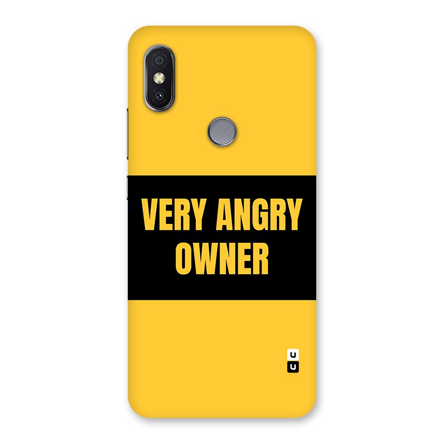 Angry Owner Back Case for Redmi Y2