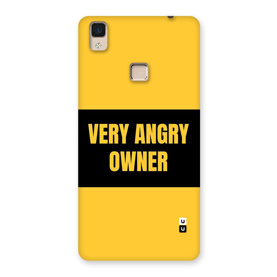 Angry Owner Back Case for V3 Max