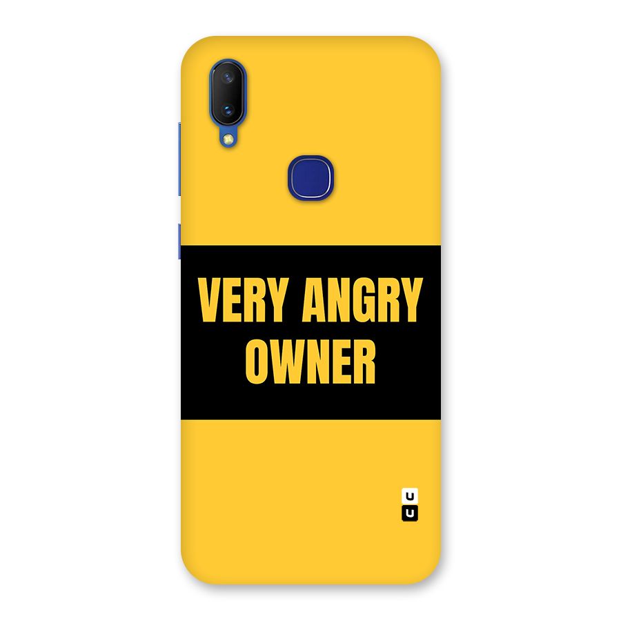Angry Owner Back Case for Vivo V11
