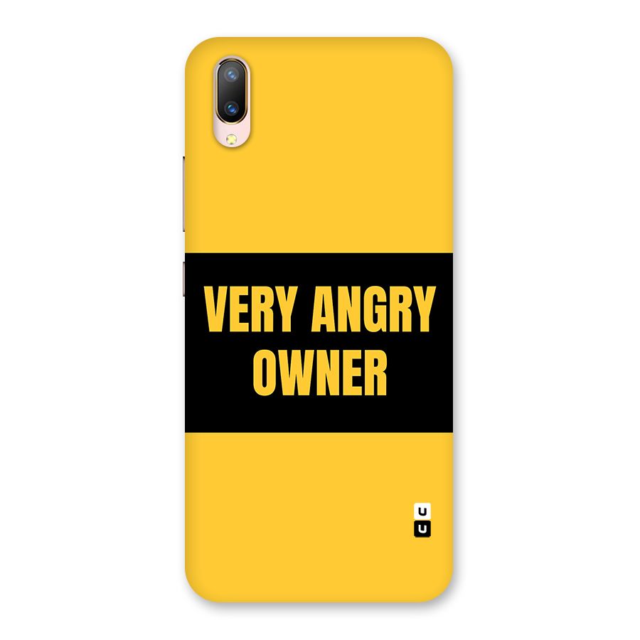 Angry Owner Back Case for Vivo V11 Pro