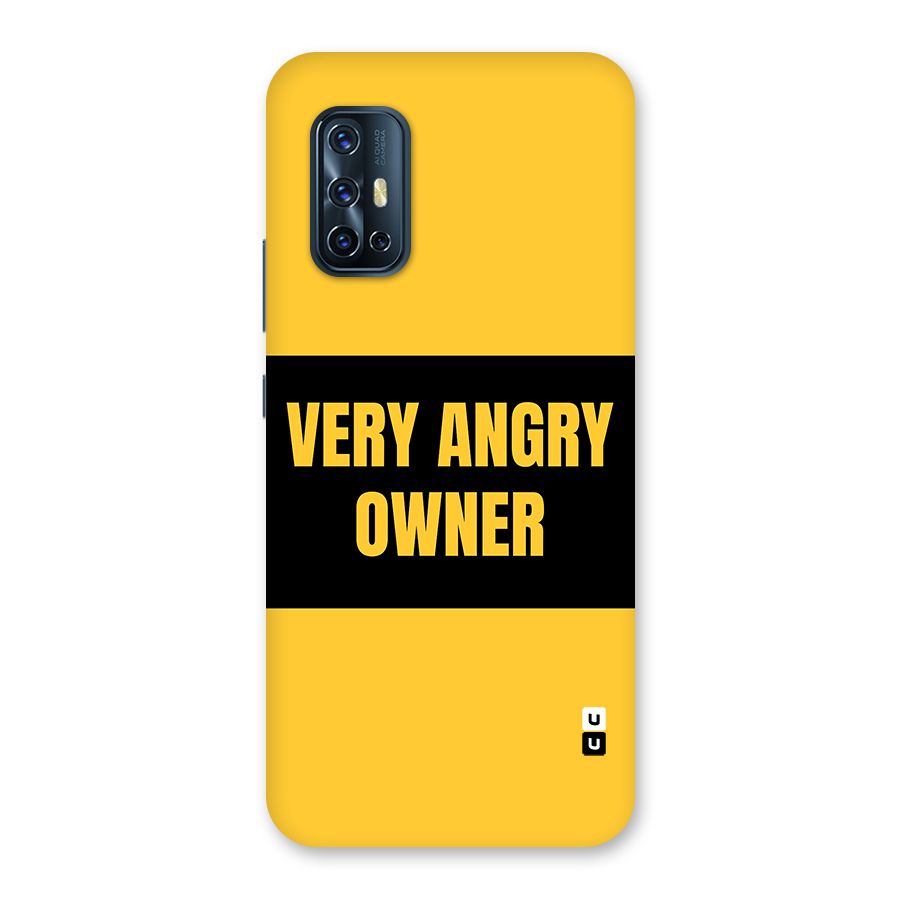 Angry Owner Back Case for Vivo V17