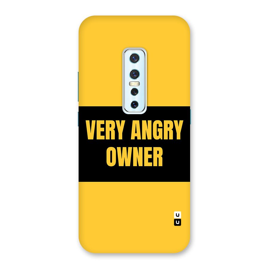 Angry Owner Back Case for Vivo V17 Pro