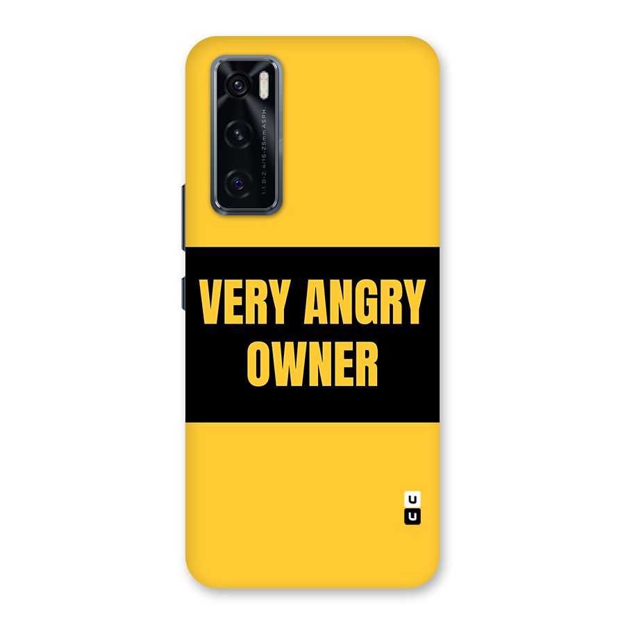 Angry Owner Back Case for Vivo V20 SE