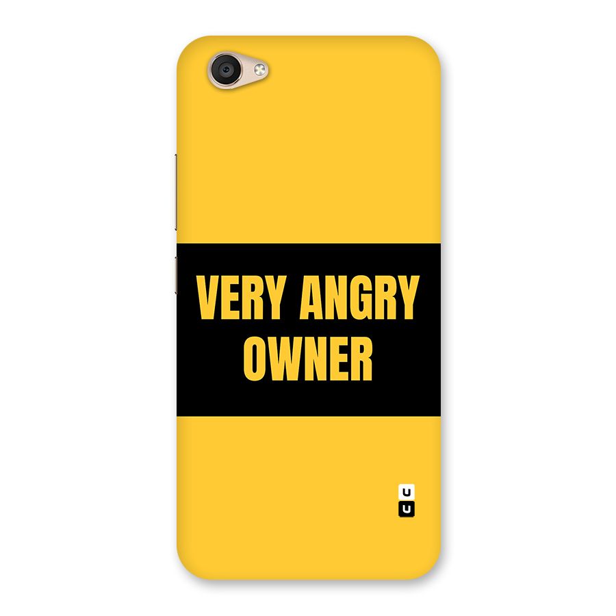 Angry Owner Back Case for Vivo V5 Plus