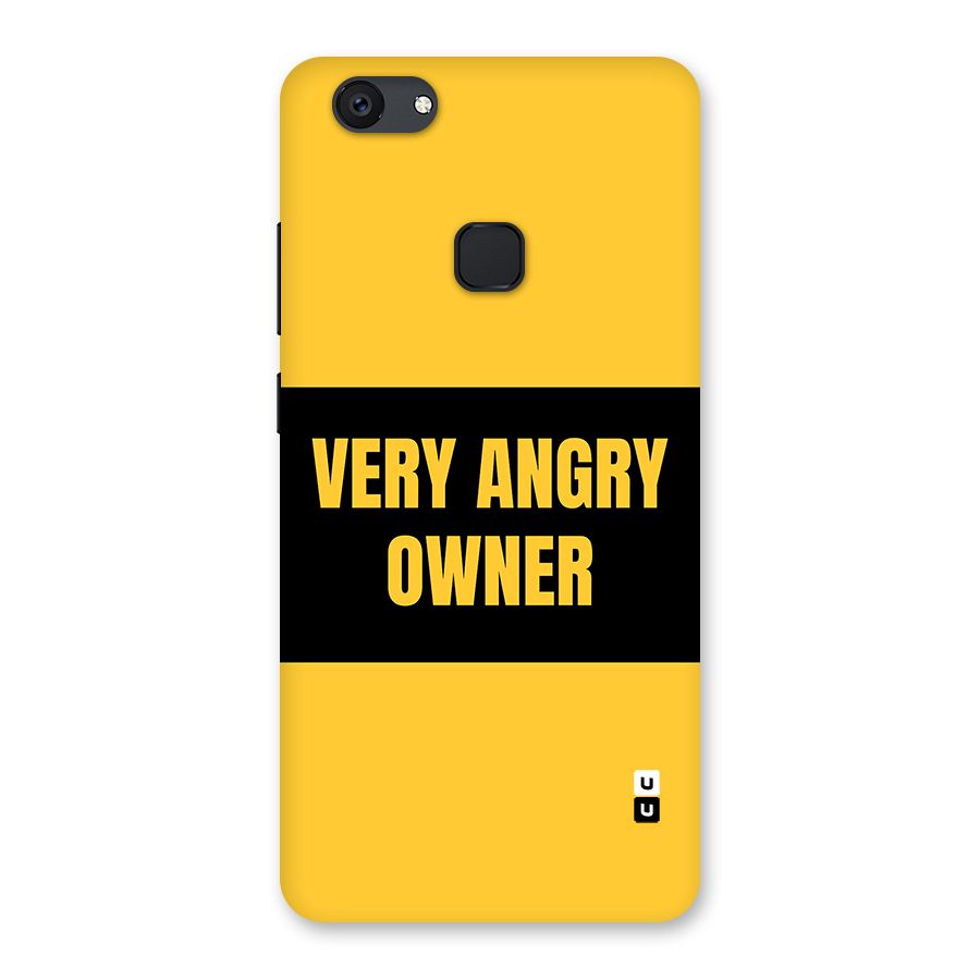 Angry Owner Back Case for Vivo V7 Plus