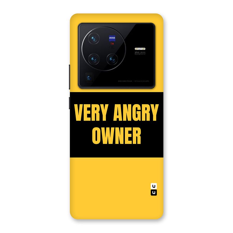 Angry Owner Back Case for Vivo X80 Pro